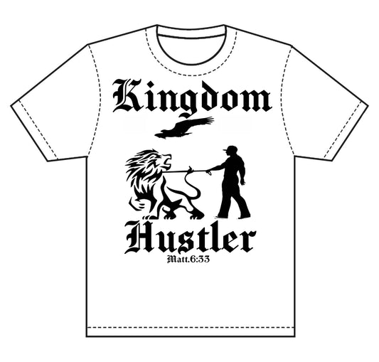 Kingdom Hustler Tee – Lion, Eagle & Matthew 6:33